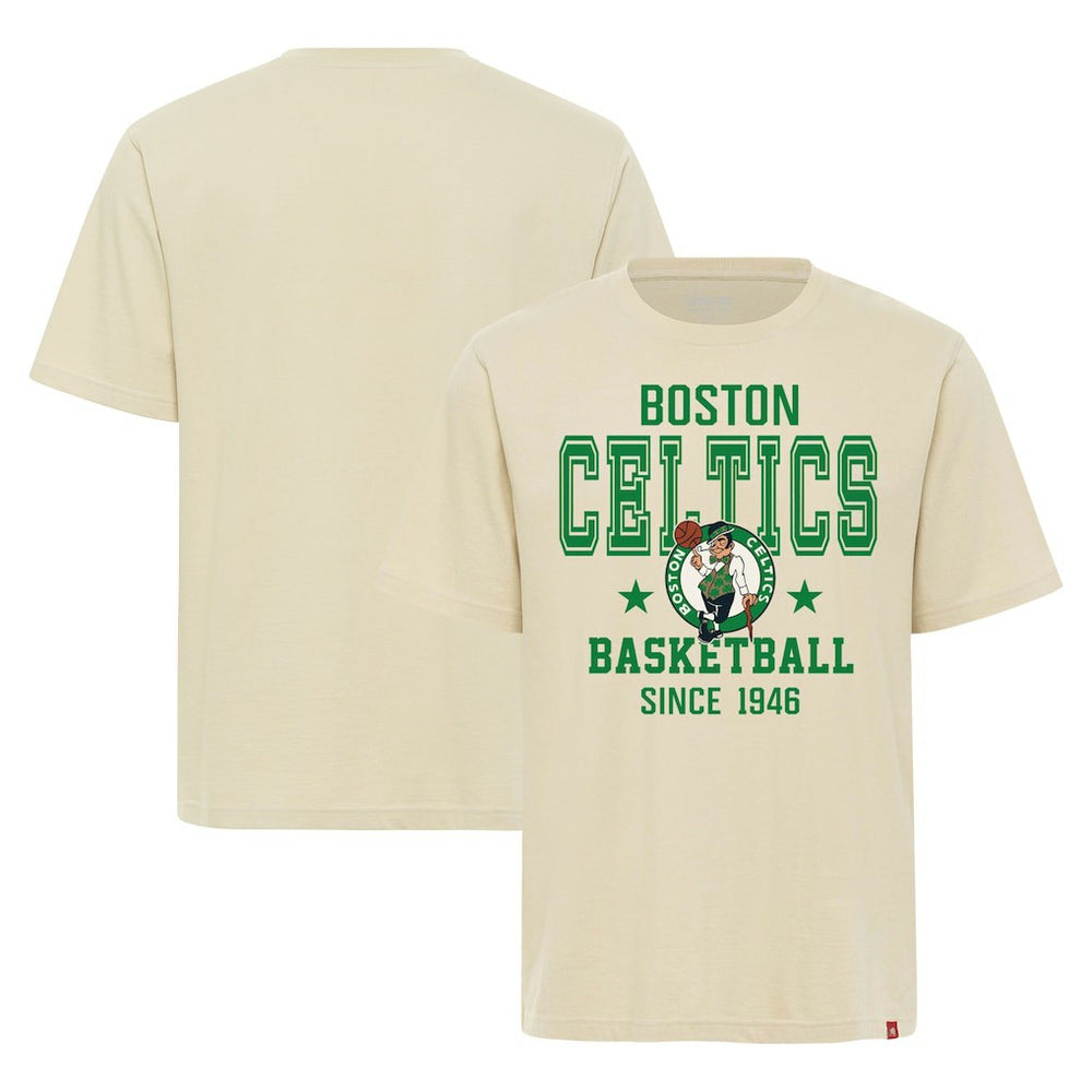 Boston Celtics Sportiqe Unisex Duke Premium T-Shirt Cream - NBA