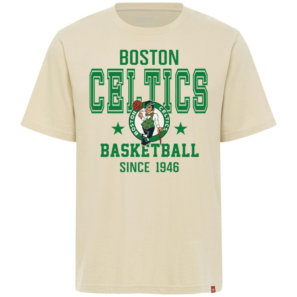 Boston Celtics Sportiqe Unisex Duke Premium T-Shirt Cream - NBA