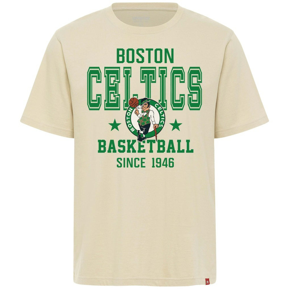 Boston Celtics Sportiqe Unisex Duke Premium T-Shirt Cream - NBA