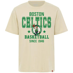 Boston Celtics Sportiqe Unisex Duke Premium T-Shirt Cream - NBA