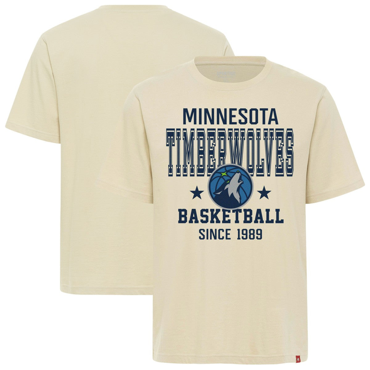 Minnesota Timberwolves Sportiqe Unisex Duke Premium T-Shirt Cream - NBA