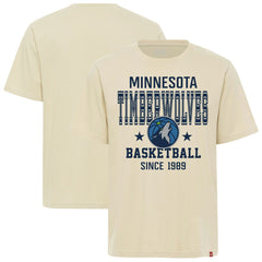 Minnesota Timberwolves Sportiqe Unisex Duke Premium T-Shirt Cream - NBA