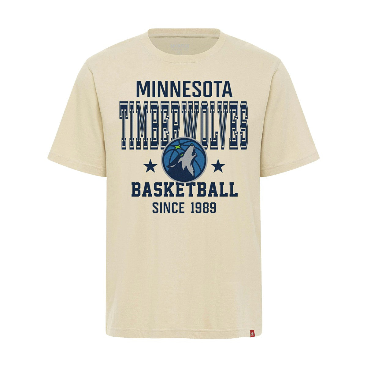 Minnesota Timberwolves Sportiqe Unisex Duke Premium T-Shirt Cream - NBA