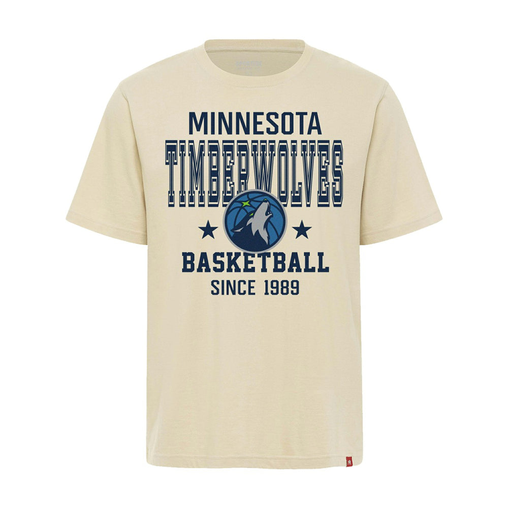 Minnesota Timberwolves Sportiqe Unisex Duke Premium T-Shirt Cream - NBA