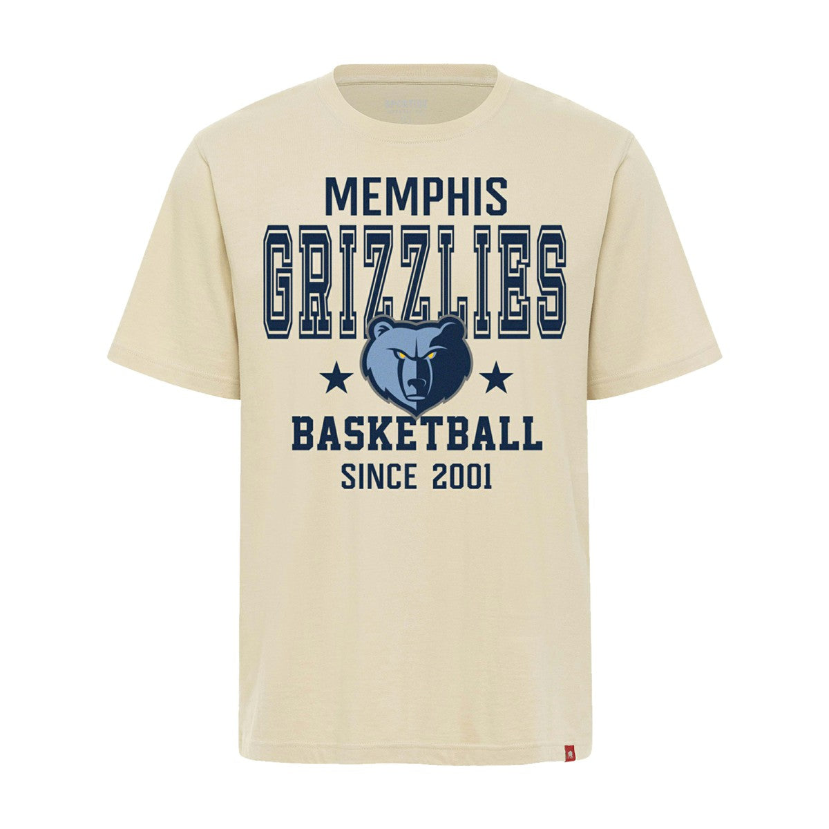 Memphis Grizzlies Sportiqe Unisex Duke Premium T-Shirt Cream - NBA