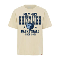 Memphis Grizzlies Sportiqe Unisex Duke Premium T-Shirt Cream - NBA