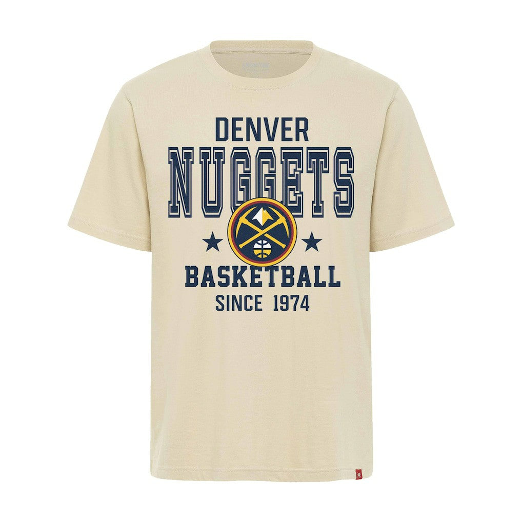 Denver Nuggets Sportiqe Unisex Duke Premium T-Shirt Cream - NBA