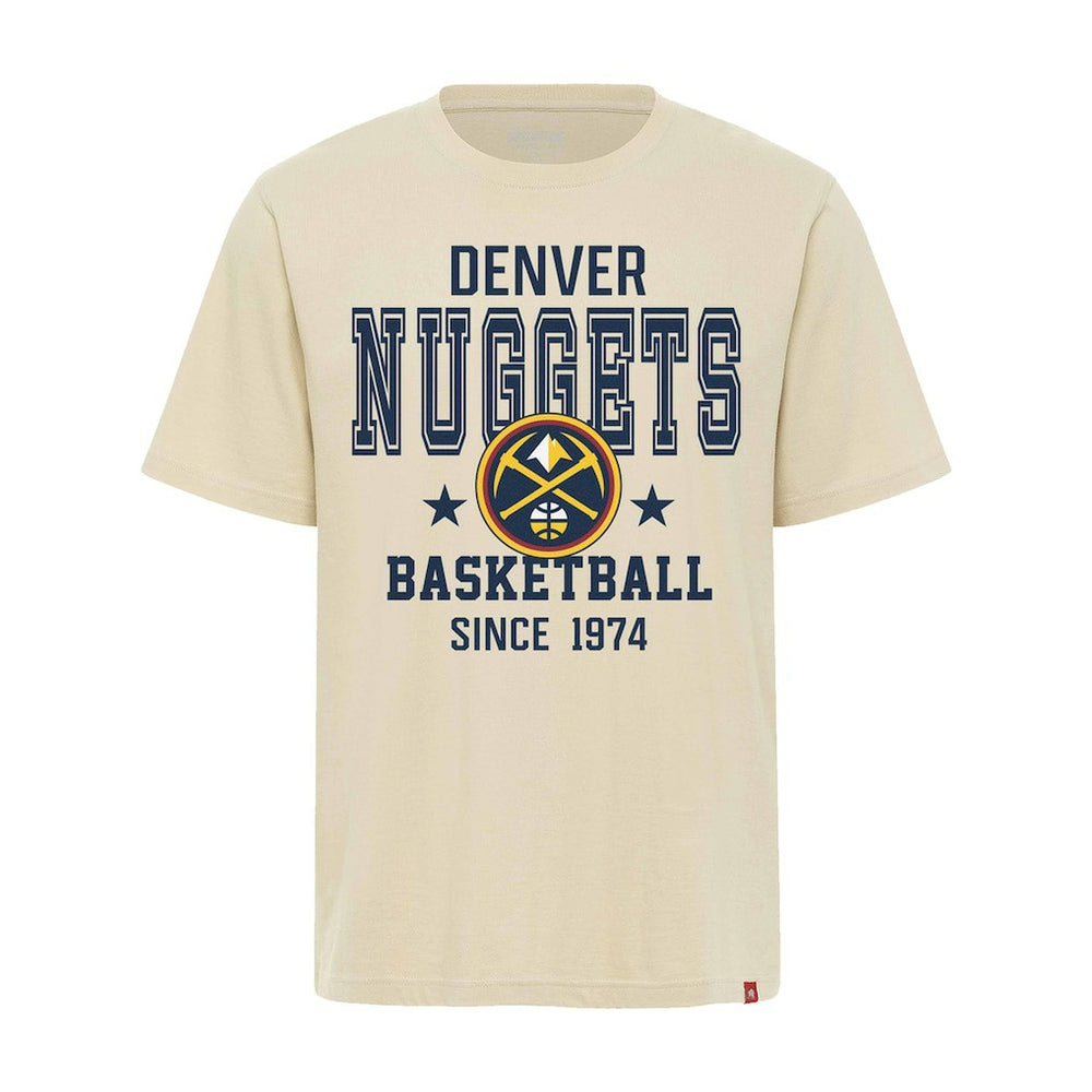 Denver Nuggets Sportiqe Unisex Duke Premium T-Shirt Cream - NBA