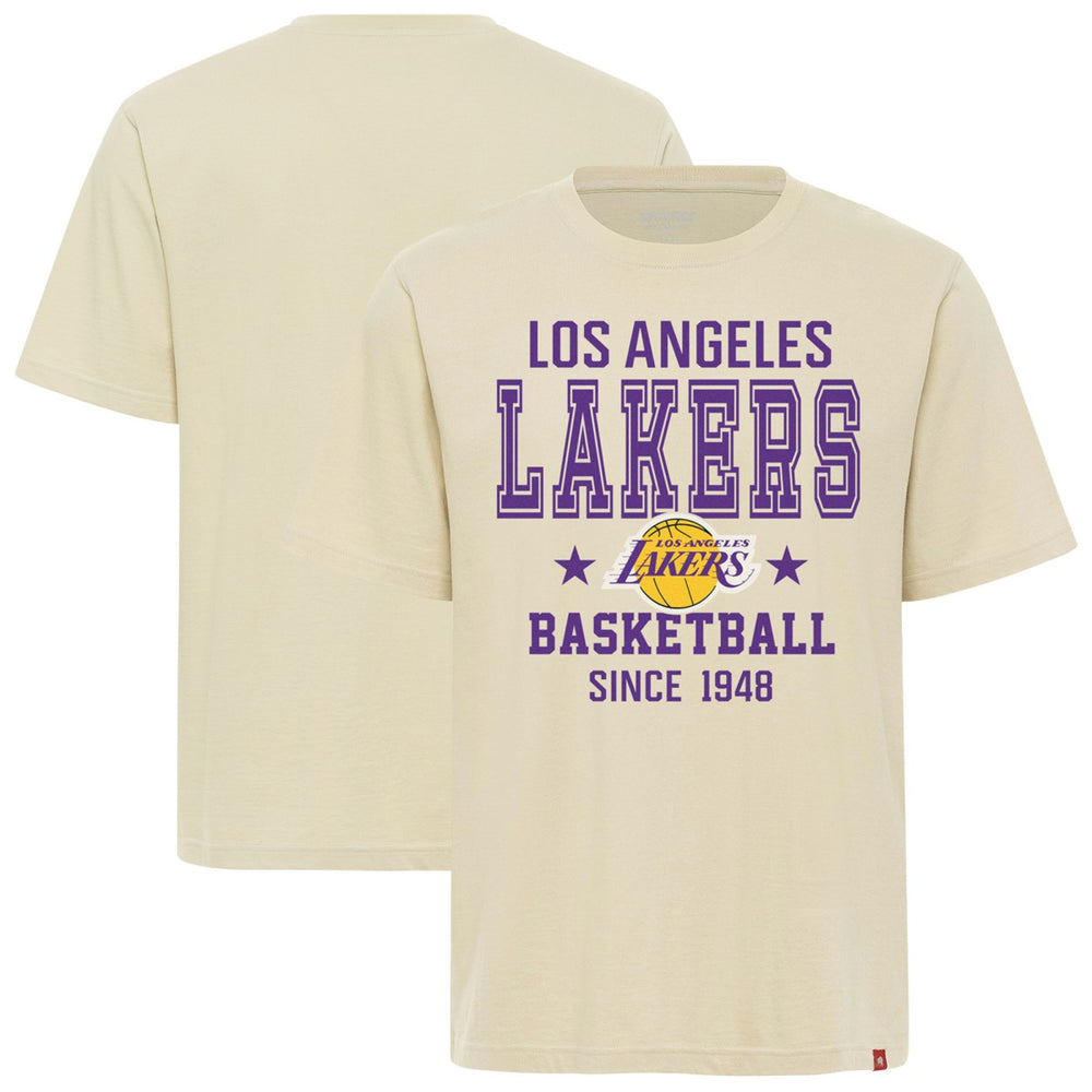 Los Angeles Lakers Sportiqe Unisex Duke Premium T-Shirt Cream - NBA