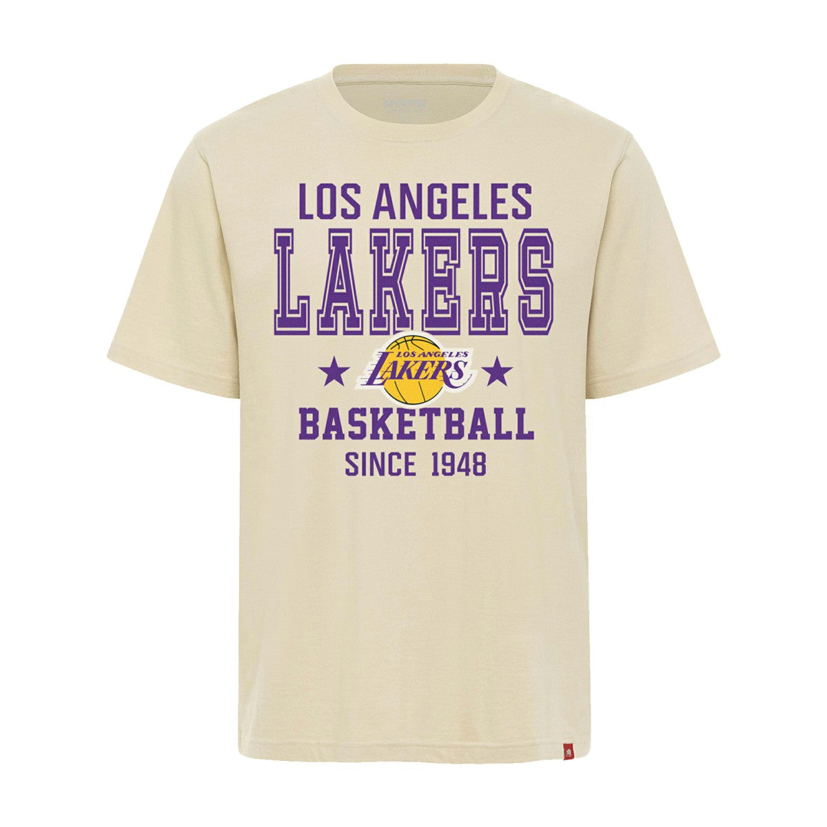 Los Angeles Lakers Sportiqe Unisex Duke Premium T-Shirt Cream - NBA