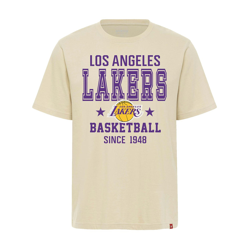Los Angeles Lakers Sportiqe Unisex Duke Premium T-Shirt Cream - NBA