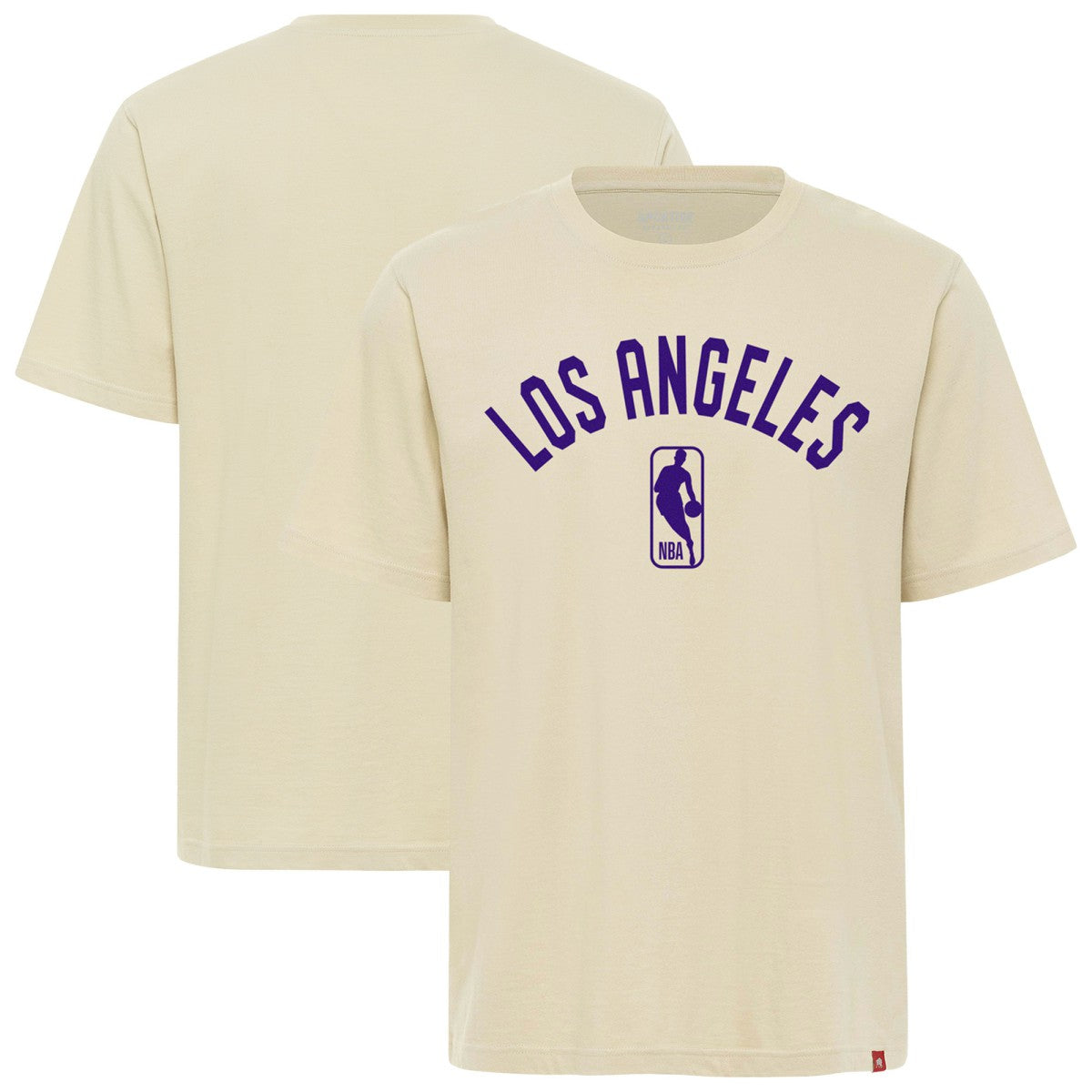 Los Angeles Lakers Sportiqe Unisex Duke Premium T-Shirt Cream - NBA