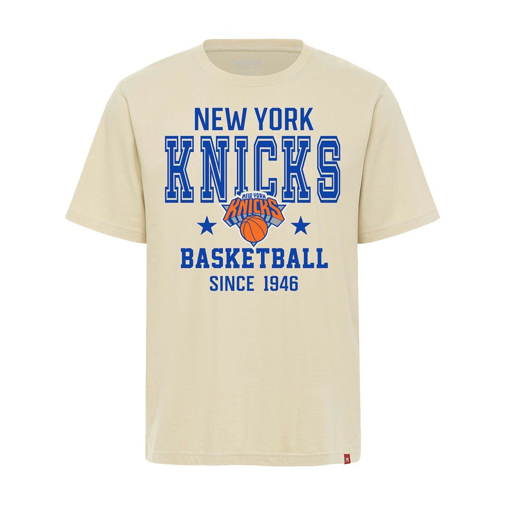 New York Knicks Sportiqe Unisex Duke Premium T-Shirt Cream - NBA