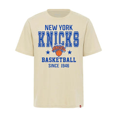 New York Knicks Sportiqe Unisex Duke Premium T-Shirt Cream - NBA