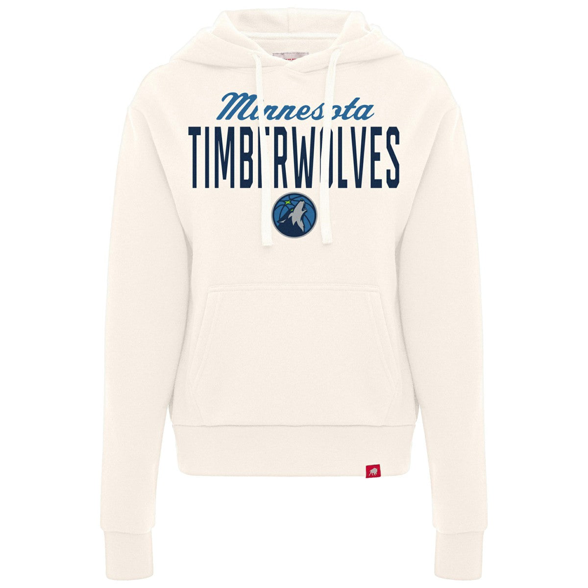 Minnesota Timberwolves Sportiqe Women's Ava Boxy Tri-Blend Pullover Hoodie Cream - NBA