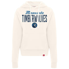 Minnesota Timberwolves Sportiqe Women's Ava Boxy Tri-Blend Pullover Hoodie Cream - NBA