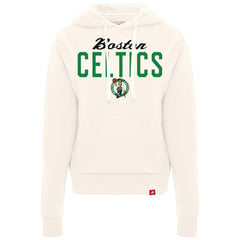 Boston Celtics Sportiqe Women's Ava Boxy Tri-Blend Pullover Hoodie Cream - NBA