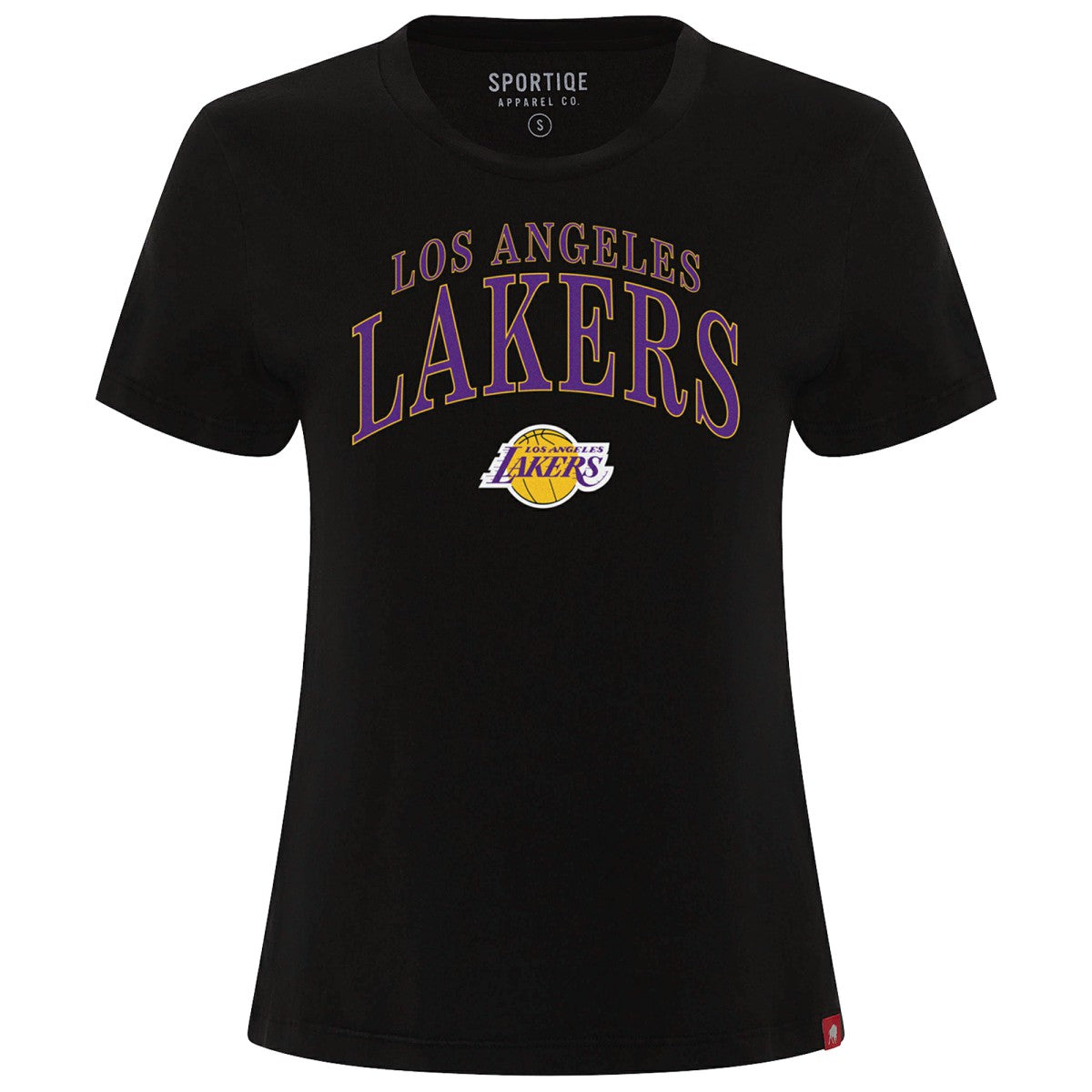 Los Angeles Lakers Sportiqe Women's Arcadia Boxy T-Shirt Black - NBA