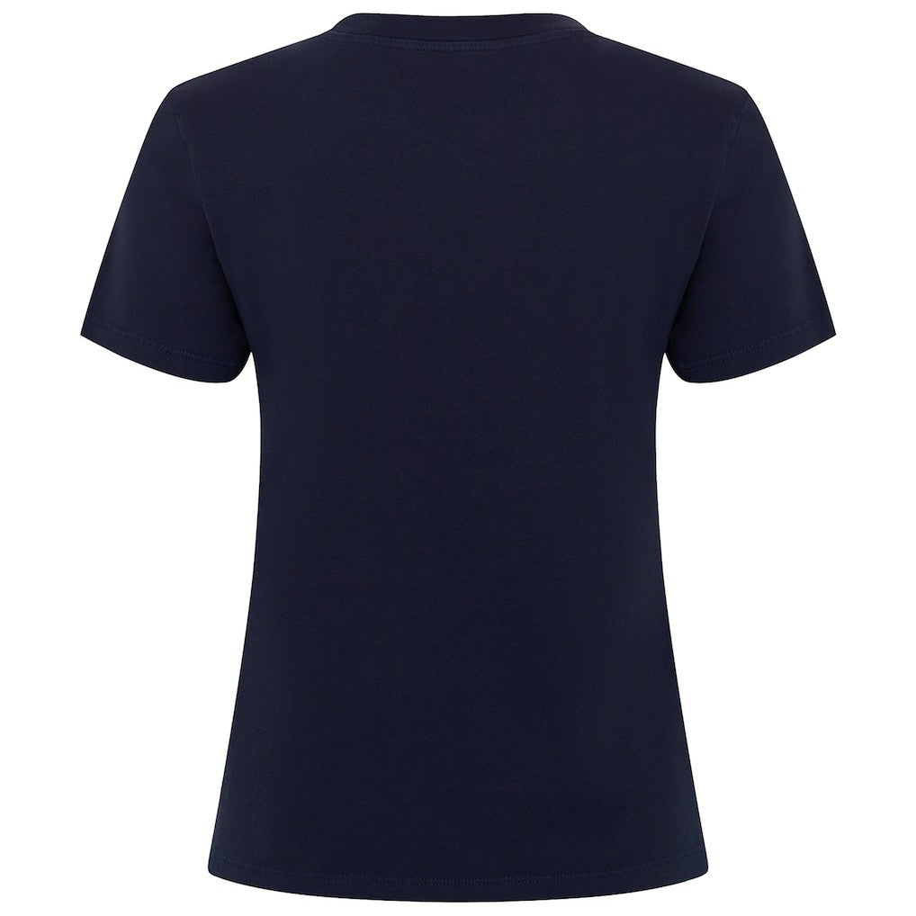 New York Knicks Sportiqe Women's Arcadia Boxy T-Shirt Navy - NBA