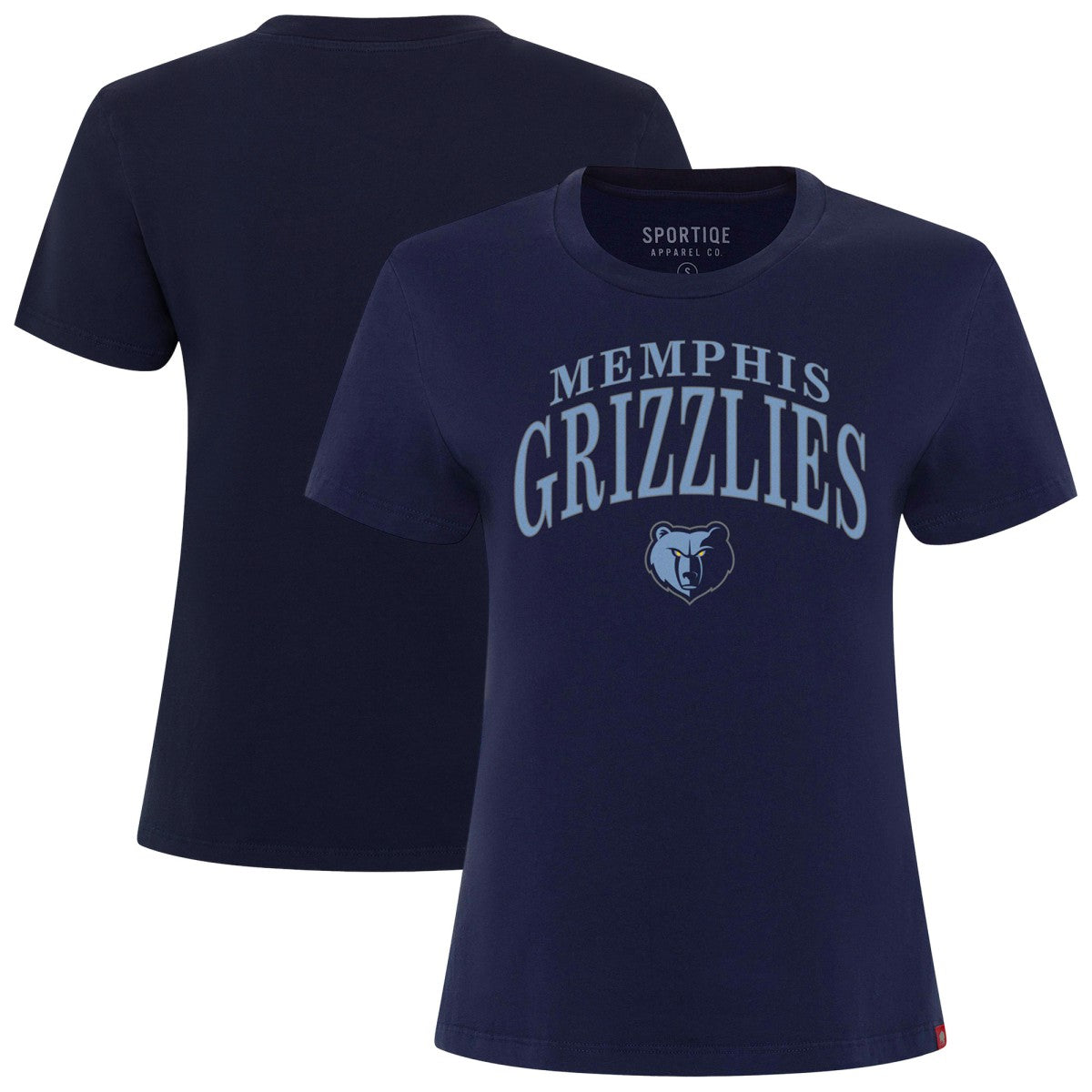 Memphis Grizzlies Sportiqe Women's Arcadia Boxy T-Shirt Navy - NBA