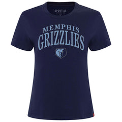 Memphis Grizzlies Sportiqe Women's Arcadia Boxy T-Shirt Navy - NBA