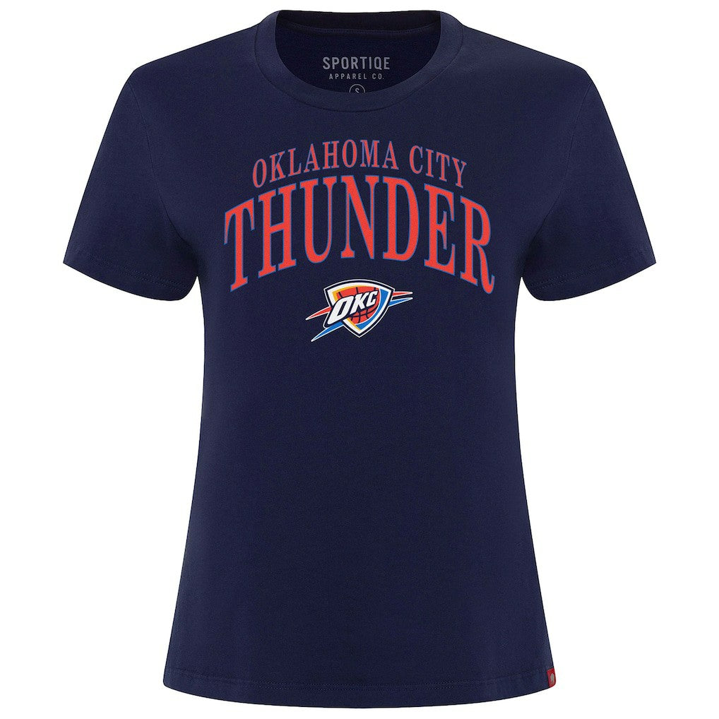 Oklahoma City Thunder Sportiqe Women's Arcadia Boxy T-Shirt Navy - NBA