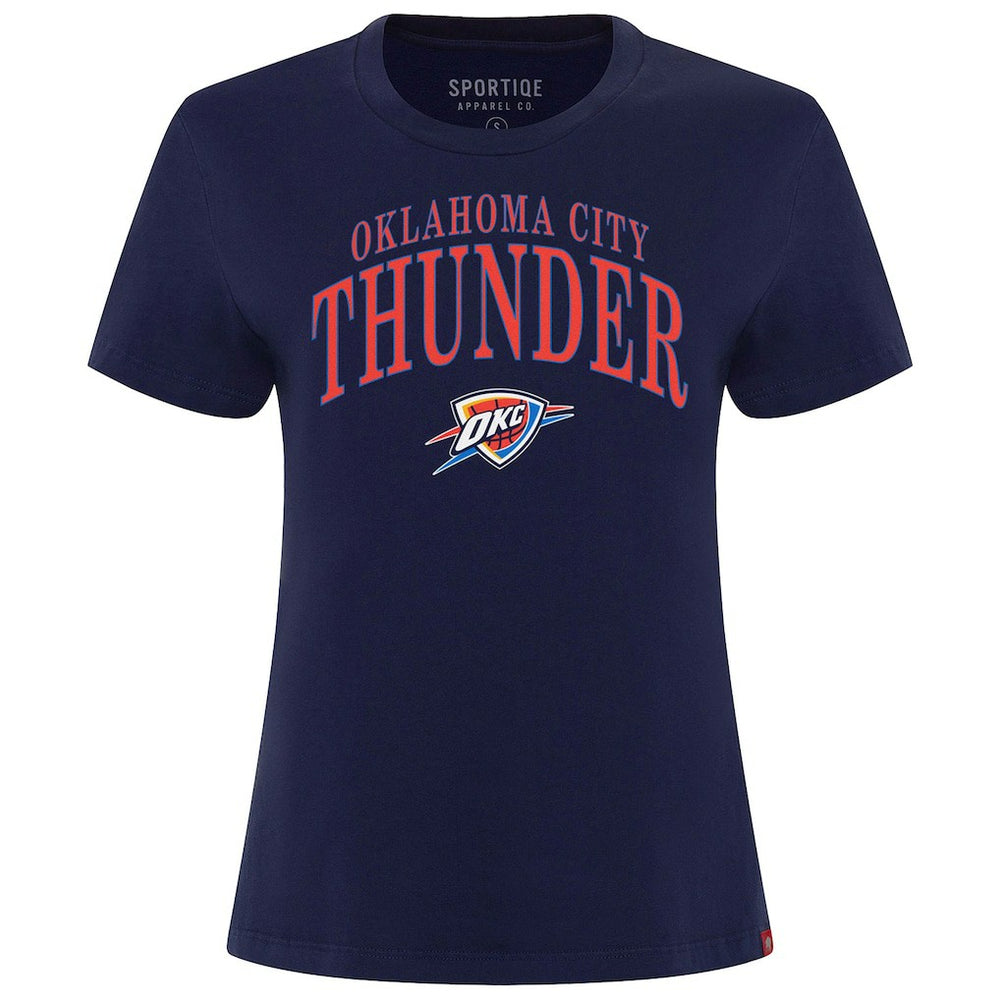 Oklahoma City Thunder Sportiqe Women's Arcadia Boxy T-Shirt Navy - NBA