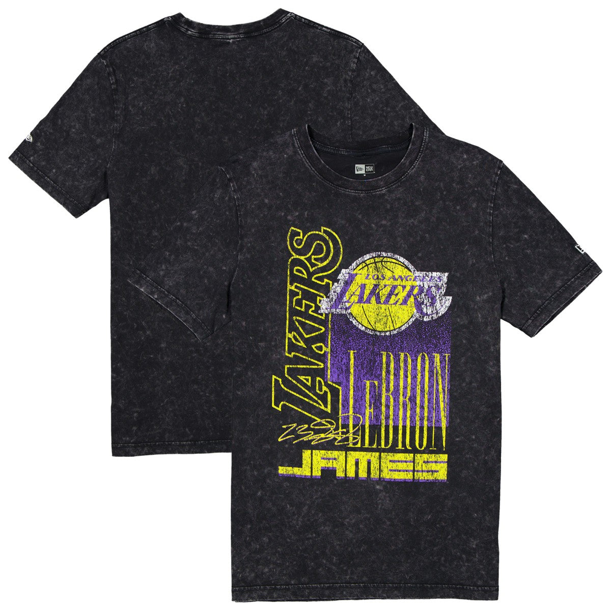 LeBron James Los Angeles Lakers Full Court Press Mineral Wash Player T-Shirt Black - NBA