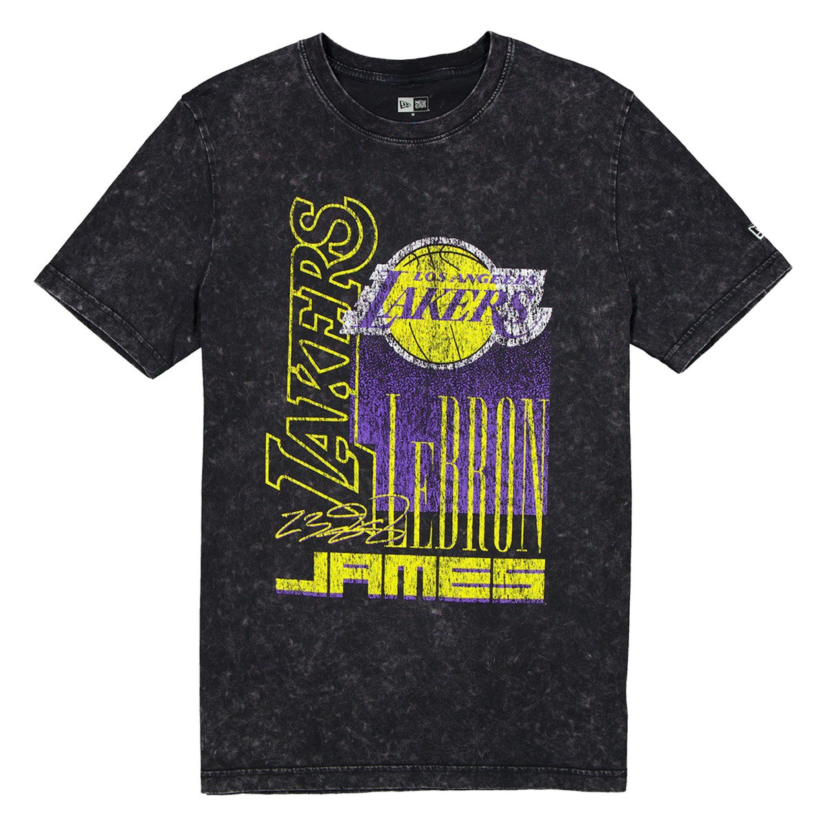 LeBron James Los Angeles Lakers Full Court Press Mineral Wash Player T-Shirt Black - NBA
