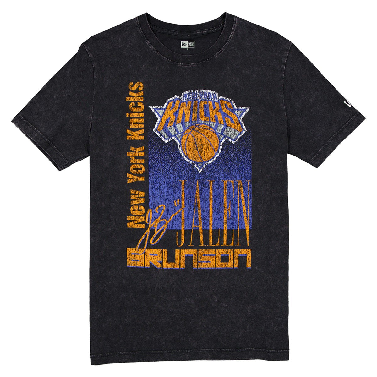 Jalen Brunson New York Knicks Full Court Press Mineral Wash Player T-Shirt Black - NBA