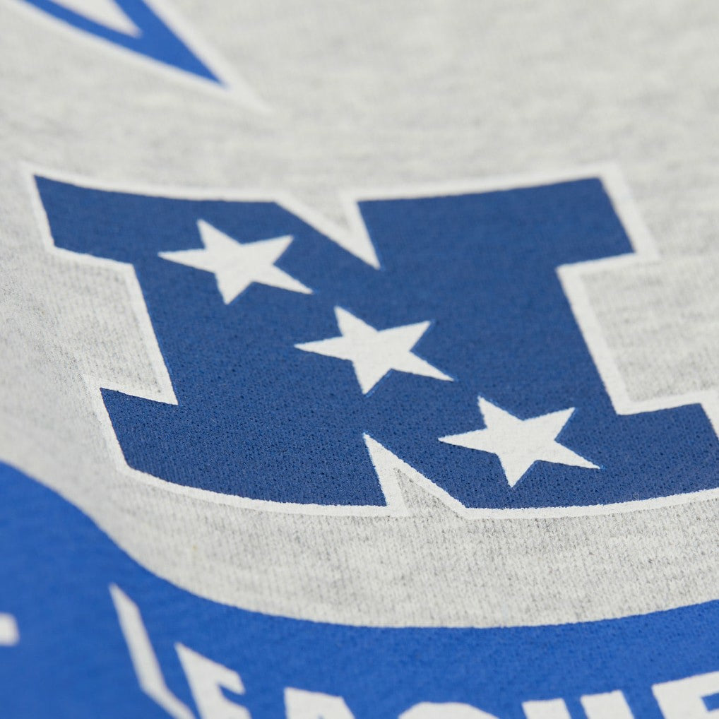 Dallas Cowboys All Over Print Retro Fleece Sweatshirt Heather Gray | Mitchell & Ness