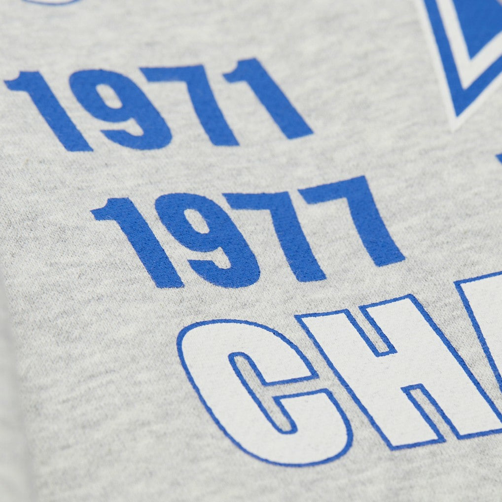 Dallas Cowboys All Over Print Retro Fleece Sweatshirt Heather Gray | Mitchell & Ness
