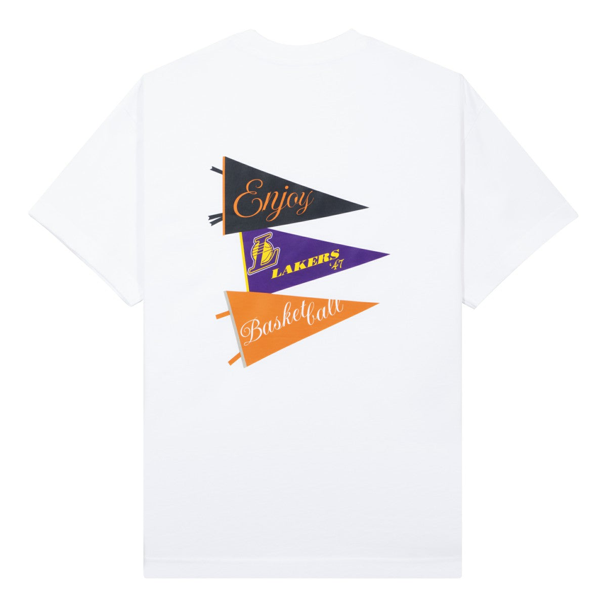 Enjoy Basketball x Los Angeles Lakers Unisex Hoop Enthusiast Capsule Collection T-Shirt - White - NBA