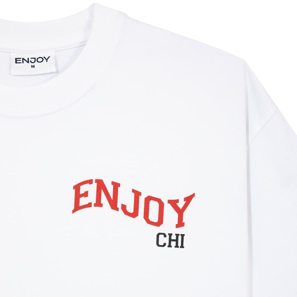 Enjoy Basketball x Chicago Bulls Unisex Hoop Enthusiast Capsule Collection T-Shirt - White - NBA