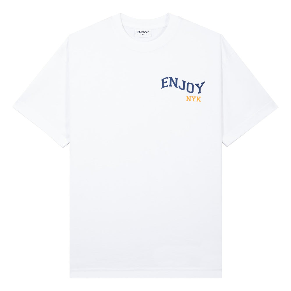 Enjoy Basketball x New York Knicks Unisex Hoop Enthusiast Capsule Collection T-Shirt - White - NBA