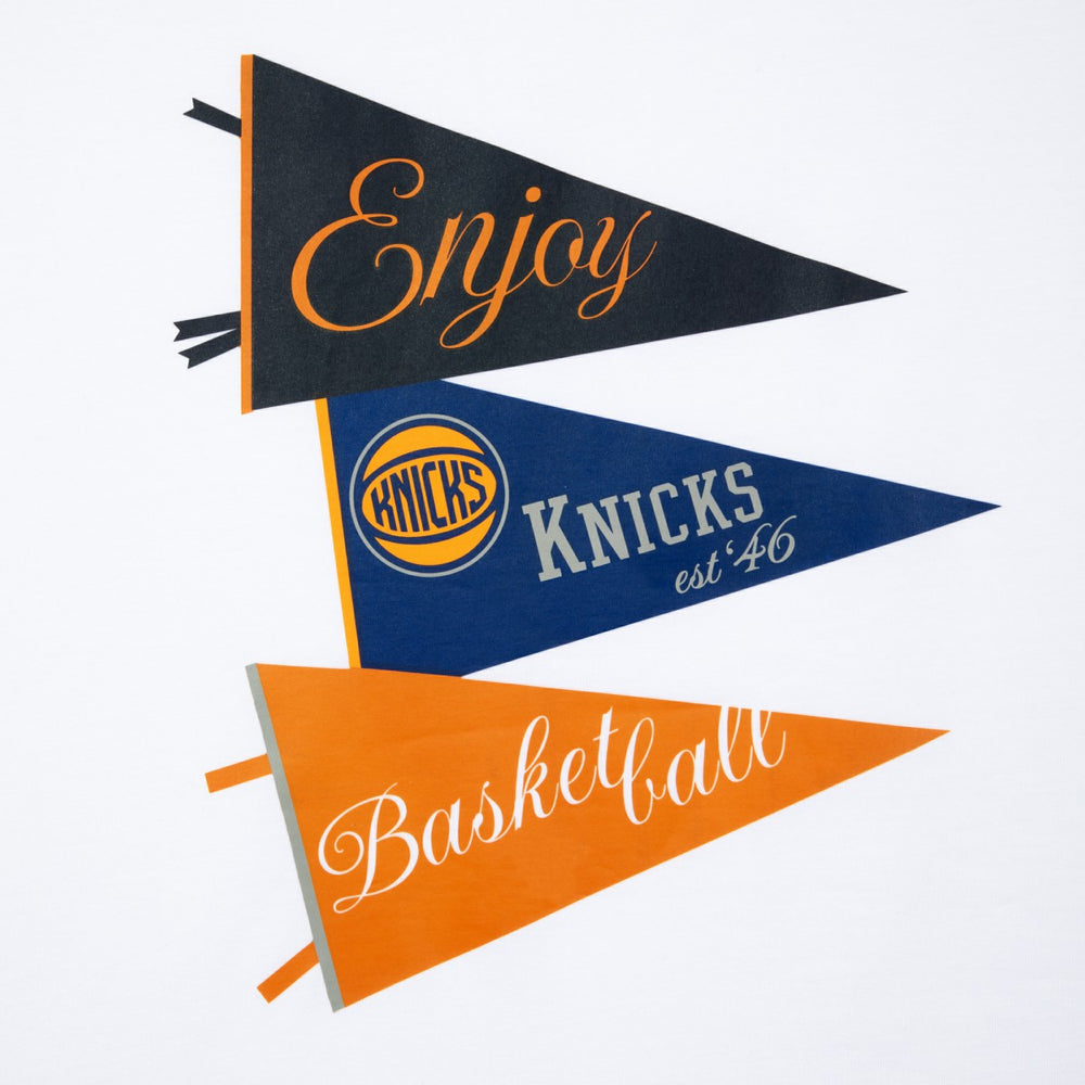 Enjoy Basketball x New York Knicks Unisex Hoop Enthusiast Capsule Collection T-Shirt - White - NBA