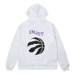 Enjoy Basketball x Toronto Raptors Unisex Hoop Enthusiast Capsule Collection Pullover Hoodie - Heather Gray - NBA