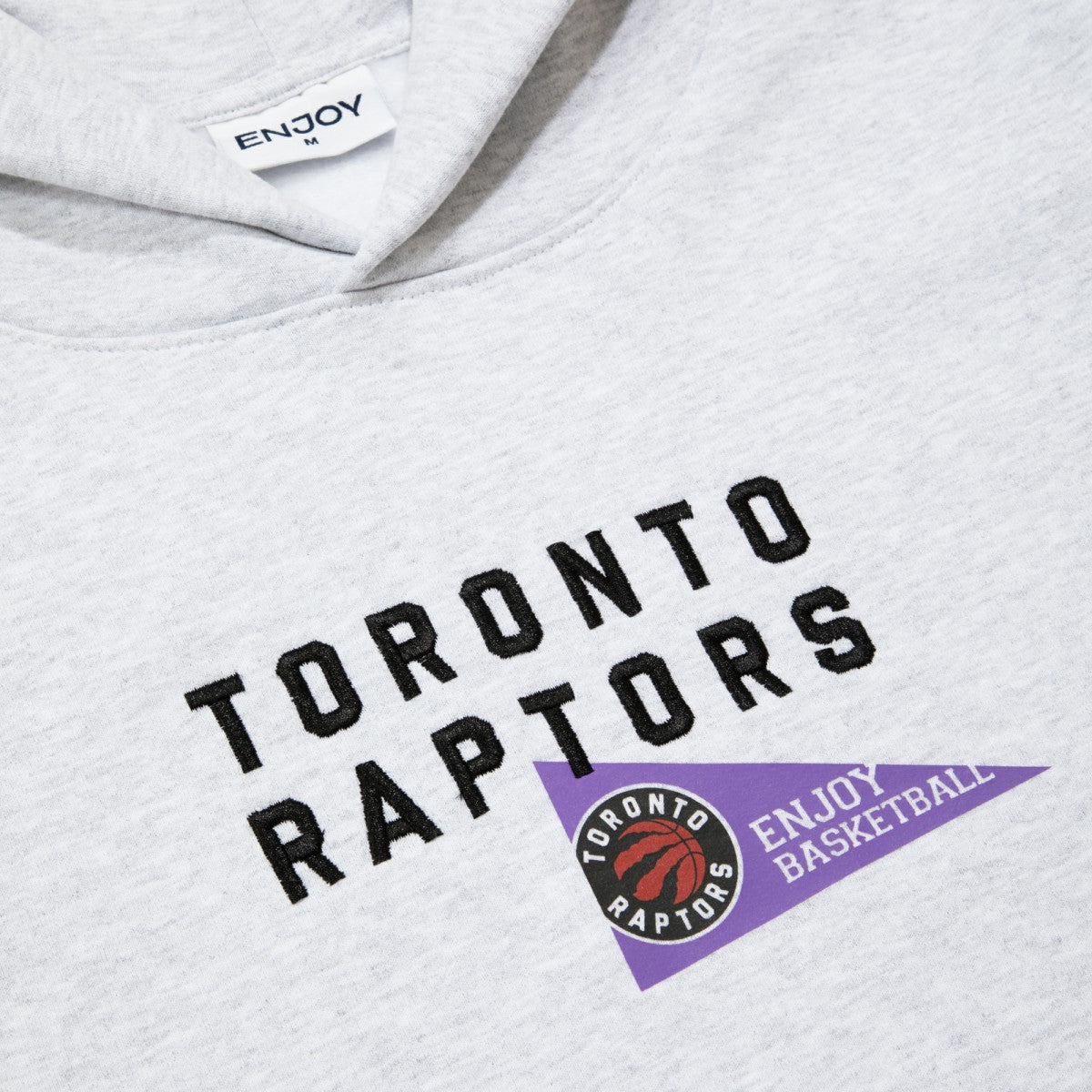 Enjoy Basketball x Toronto Raptors Unisex Hoop Enthusiast Capsule Collection Pullover Hoodie - Heather Gray - NBA