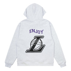Enjoy Basketball x Los Angeles Lakers Unisex Hoop Enthusiast Capsule Collection Pullover Hoodie - Heather Gray - NBA