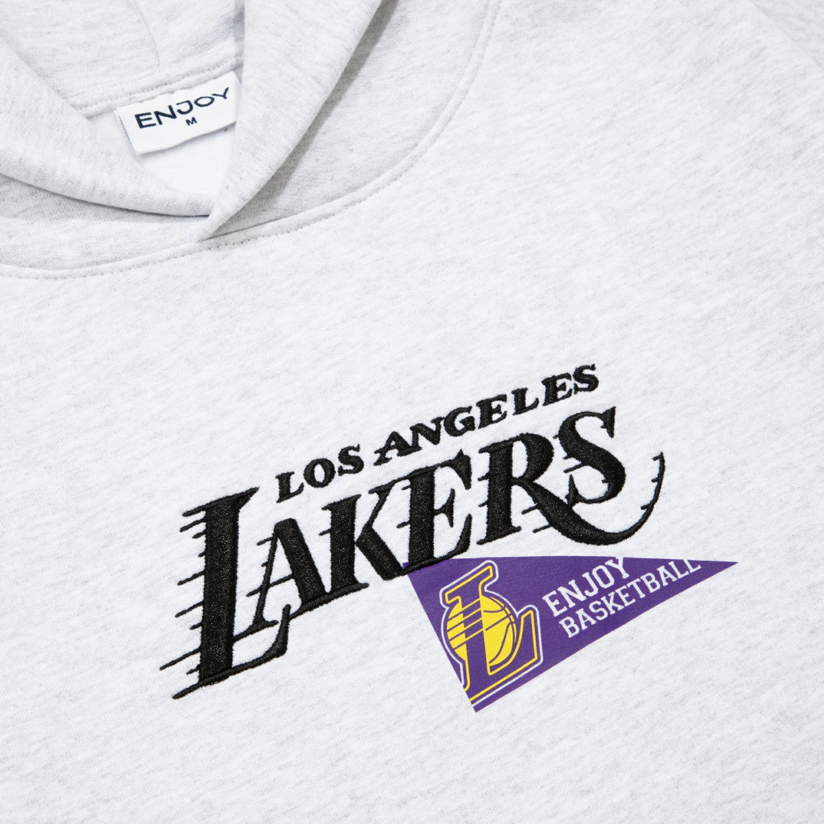 Enjoy Basketball x Los Angeles Lakers Unisex Hoop Enthusiast Capsule Collection Pullover Hoodie - Heather Gray - NBA