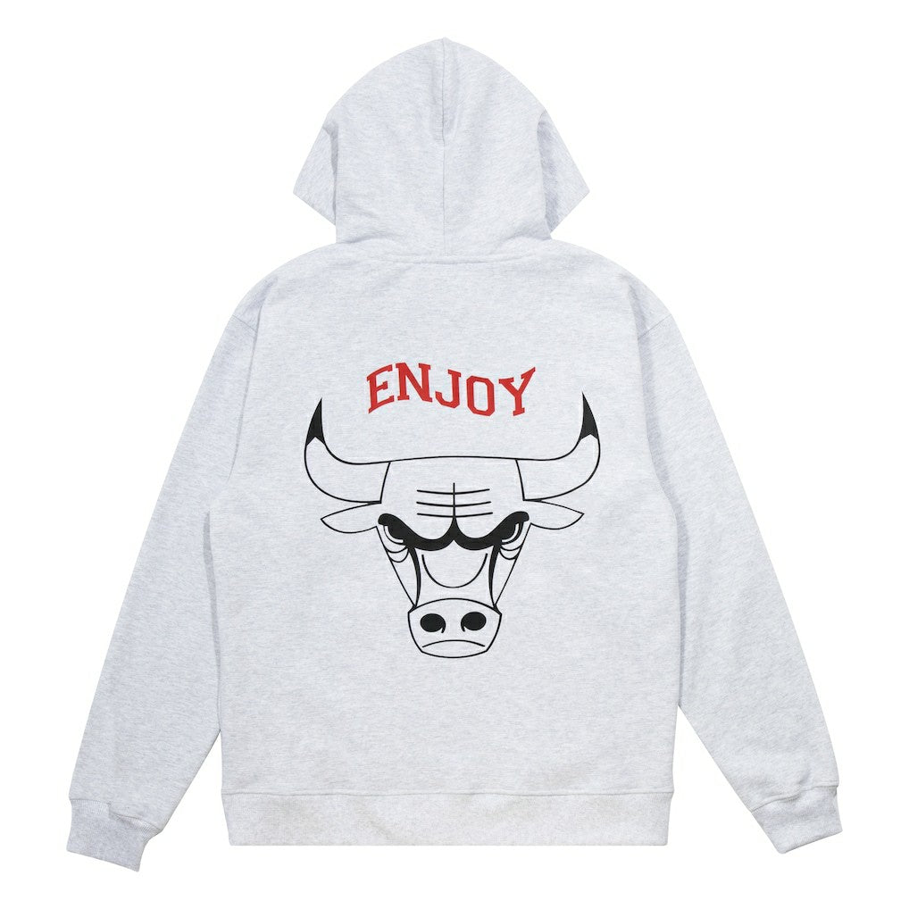 Enjoy Basketball x Chicago Bulls Unisex Hoop Enthusiast Capsule Collection Pullover Hoodie - Heather Gray - NBA