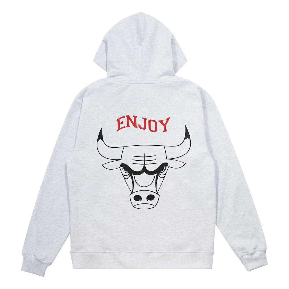 Enjoy Basketball x Chicago Bulls Unisex Hoop Enthusiast Capsule Collection Pullover Hoodie - Heather Gray - NBA