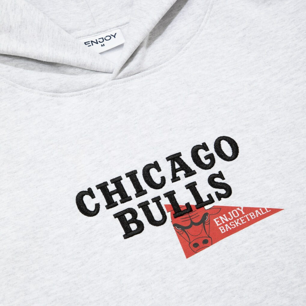Enjoy Basketball x Chicago Bulls Unisex Hoop Enthusiast Capsule Collection Pullover Hoodie - Heather Gray - NBA