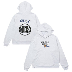 Enjoy Basketball x New York Knicks Unisex Hoop Enthusiast Capsule Collection Pullover Hoodie - Heather Gray - NBA