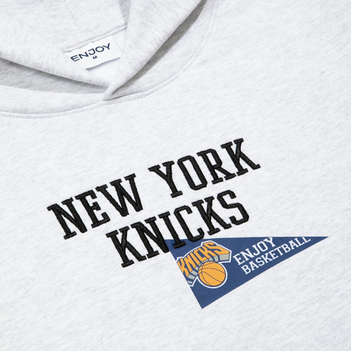 Enjoy Basketball x New York Knicks Unisex Hoop Enthusiast Capsule Collection Pullover Hoodie - Heather Gray - NBA