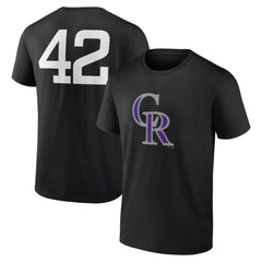 Colorado Rockies Jackie Robinson Day Name & Number T-Shirt - MLB