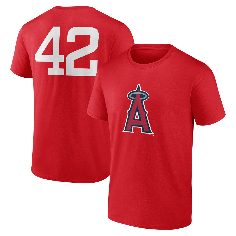 Los Angeles Angels Jackie Robinson Day Name & Number T-Shirt - MLB