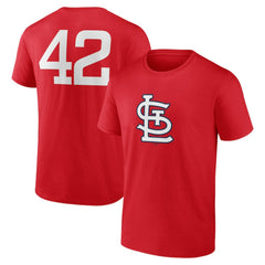 St. Louis Cardinals Jackie Robinson Day Name & Number T-Shirt - MLB
