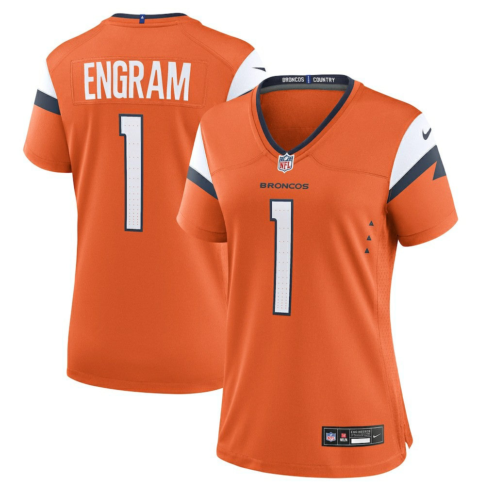 Evan Engram Denver Broncos Women's Team Game Jersey Orange | Nike for Sale