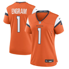 Evan Engram Denver Broncos Women's Team Game Jersey Orange | Nike for Sale